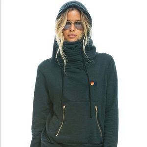 NWT Aviator Nation Ninja Hoodie S in Charcoal